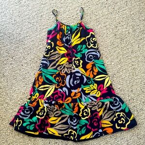 Gap Kids floral sundress / cover up
Girls large
Navy with multicolored flowers